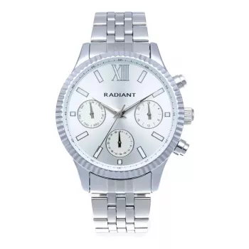 RADIANT Relógio de homem analógico de quartzo RA589701 44mm Aço inoxidável Mostrador preto