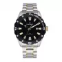 RADIANT relógio analógico de quartzo para homem RA602202 45mm aço inoxidável mostrador preto bracelete de malha