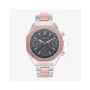 Relógio de quartzo analógico RADIANT homem RA628704 - caixa em aço inoxidável 44mm, mostrador preto, bracelete milanesa prateada, 5 ATM