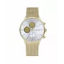 Relógio de homem RADIANT quartzo analógico RA601703 41mm caixa em aço inoxidável bracelete em pele preta