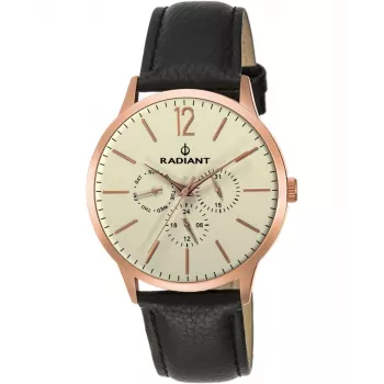 RADIANT relógio de homem RA415605 43mm aço inoxidável mostrador preto