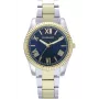 Relógio RADIANT homem RA582205 37mm aço inoxidável quartzo analógico mostrador preto bracelete prateada