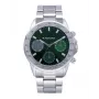 RADIANT Relógio de homem RA604703 - 45mm aço inoxidável quartzo analógico com mostrador preto e bracelete prateada