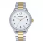 RADIANT Relógio de homem RA627204 42 mm caixa de aço inoxidável bracelete de pele preta analógico de quartzo