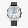 RADIANT relógio para homem RA641703 (43mm) – analógico de quartzo com bracelete de couro preta