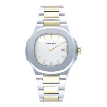 Relógio de homem analógico de quartzo RADIANT New York RA639204 43mm aço inoxidável
