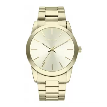 RADIANT RA605204 relógio analógico de quartzo para homem 42mm aço inoxidável mostrador preto bracelete prateada