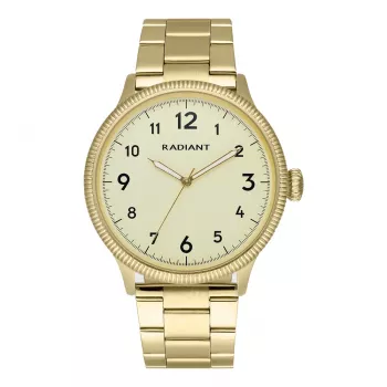 Relógio de homem RADIANT RA627203 quartzo analógico 42 mm aço inoxidável mostrador preto