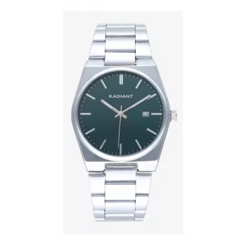 Relógio analógico unissexo RADIANT RA636202 38mm aço inoxidável milanesa mostrador preto