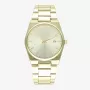 Relógio de quartzo analógico Radiant RA636203 unissexo 38mm aço inoxidável pele preta