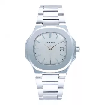 Relógio de homem RADIANT RA639201 quartzo analógico 43 mm mostrador preto bracelete de pele