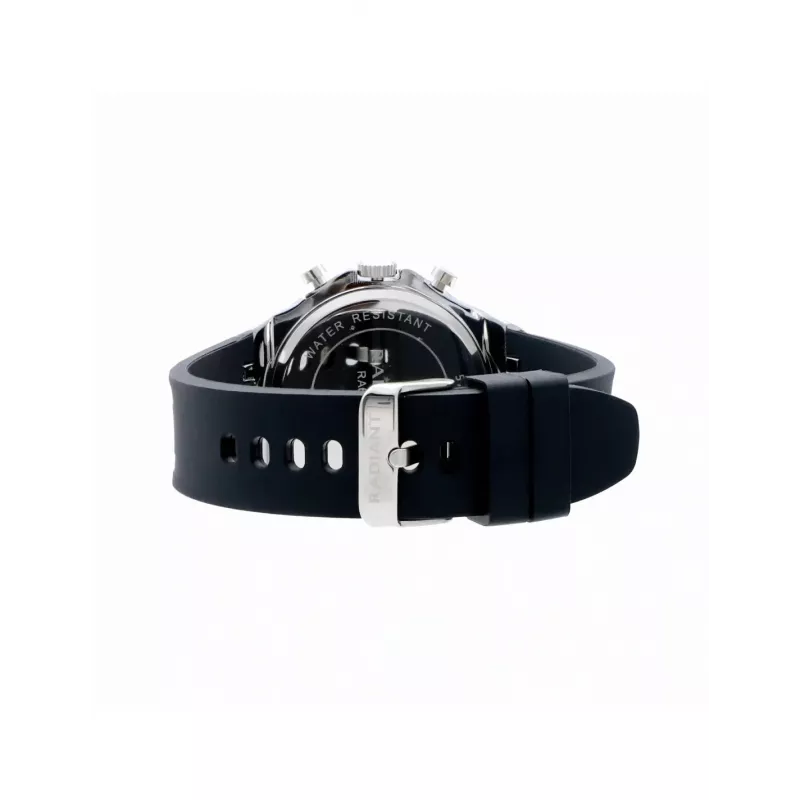 RADIANT RA651704 relógio de homem analógico de quartzo – 44mm aço inoxidável mostrador preto bracelete prateada