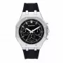 RADIANT RA651704 relógio de homem analógico de quartzo – 44mm aço inoxidável mostrador preto bracelete prateada