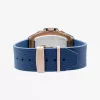 RADIANT RA655204 relógio analógico de quartzo para homem 42mm aço inoxidável mostrador preto bracelete de couro