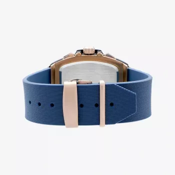 RADIANT RA655204 relógio analógico de quartzo para homem 42mm aço inoxidável mostrador preto bracelete de couro