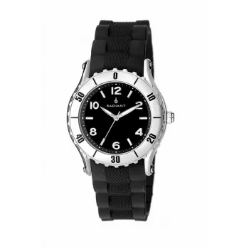 Relógio unissexo RADIANT RA89001 (40 mm) - bracelete de malha de aço inoxidável, quartzo analógico, mostrador preto
