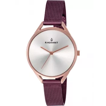 RADIANT relógio de mulher RA432209 34mm prateado aço inoxidável quartzo analógico