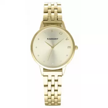 Relógio de mulher Radiant quartzo RA609202PT - relógio analógico 33mm em aço inoxidável tom ouro rosa