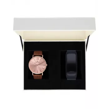 Relógio RADIANT mulher RA377619T 36mm ouro rosa quartzo analógico aço inoxidável milanesa