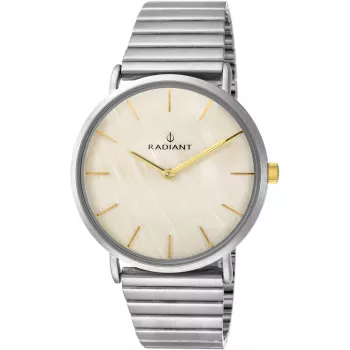 Relógio RADIANT mulher RA475203 38mm bracelete milanesa rosa-ouro mostrador branco