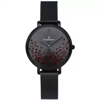 RADIANT relógio para senhora RA525608 36mm ouro rosa bracelete milanesa em aço inoxidável quartzo