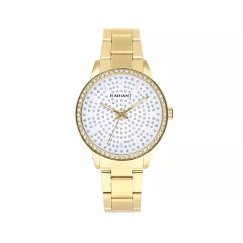 Relógio de mulher RADIANT RA578202 38mm aço inoxidável prateado analógico quartzo