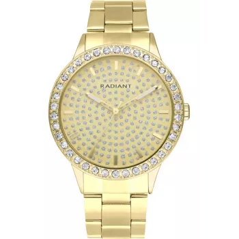 Relógio de mulher RADIANT RA578205 rosa-ouro aço inoxidável malha 43 mm