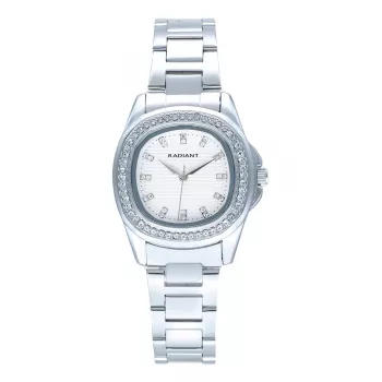 RADIANT relógio para senhora RA637201 30,5mm bracelete milanesa em aço inoxidável prateada