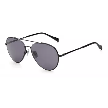Óculos de sol RAG&BONE MAN RNB1036GS8075 preto cinzento retangulares 58 mm