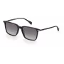 Óculos de sol de homem RAG&BONE RNB5028GS8075, quadrados, armação de acetato preta, lentes cinzentas degradê, 55 mm