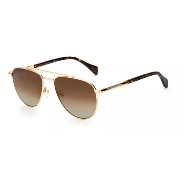 Óculos de sol quadrados RAG&BONE para mulher RNB1044GS3YG5 havana castanho 55/17/145 mm