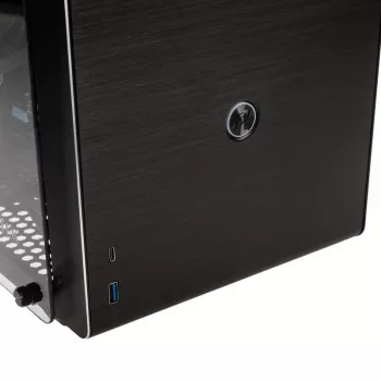 Caixa Micro-ATX Raijintek Ophion M Evo TGS, vidro temperado - preto