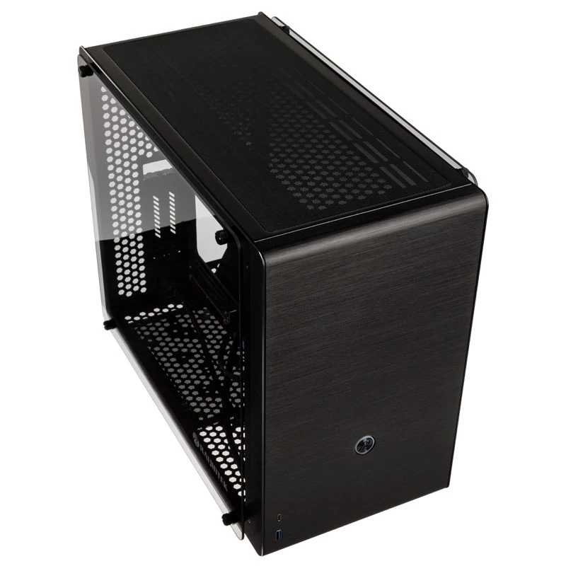 Caixa Micro-ATX Raijintek Ophion M Evo TGS, vidro temperado - preto