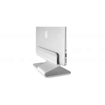Suporte vertical para portátil RAIN DESIGN mTower - Alumínio anodizado prateado, docking station de secretária que poupa espaço para MacBook e portáteis