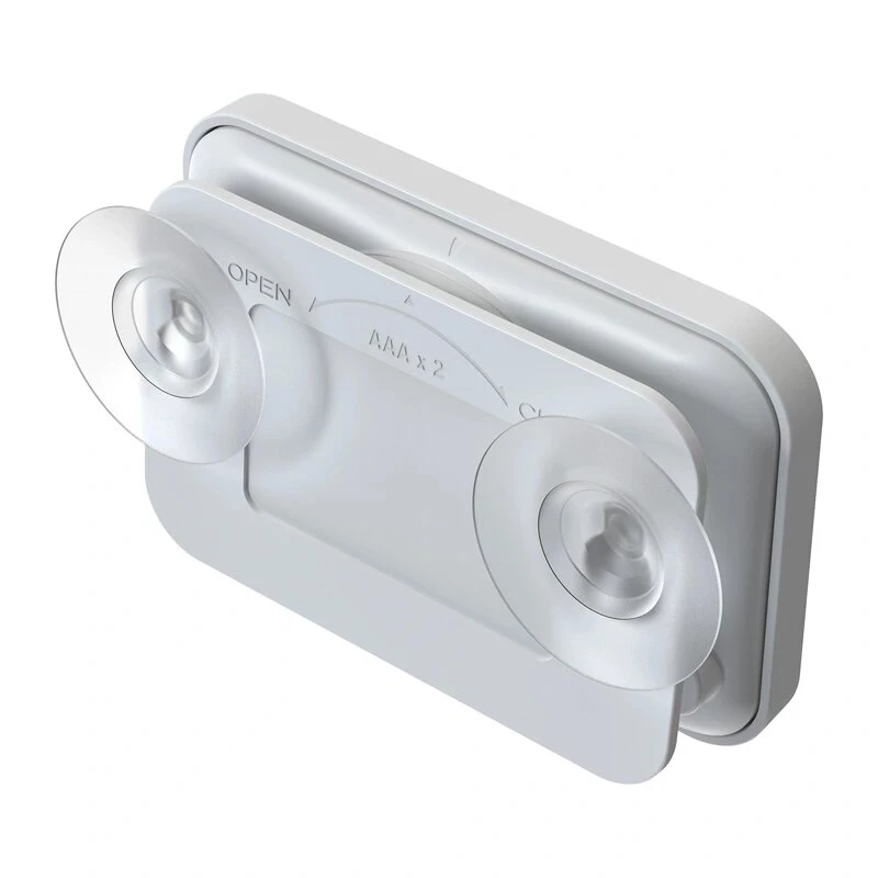 Temporizador de casa de banho RAINPOINT BALDRTHERM B0549STH com monitor de temperatura e humidade, proteção contra salpicos IP24, contagem decrescente/crescente, retroiluminação LCD, ventosa/suporte/montagem na parede