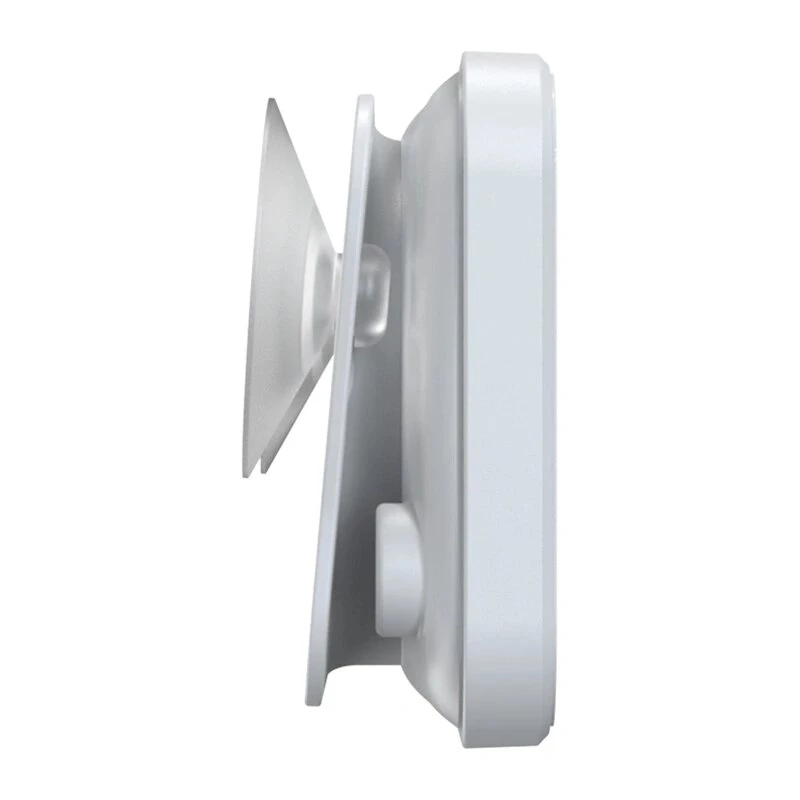 Temporizador de casa de banho RAINPOINT BALDRTHERM B0549STH com monitor de temperatura e humidade, proteção contra salpicos IP24, contagem decrescente/crescente, retroiluminação LCD, ventosa/suporte/montagem na parede
