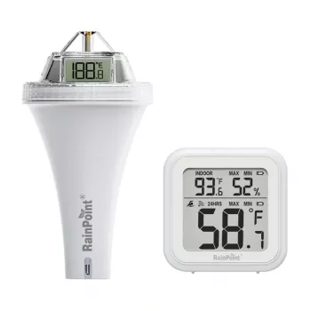 Termómetro de piscina RainPoint com gateway HCS565ARF+HCS015T2H