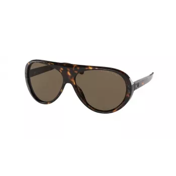 Óculos de sol de homem Ralph Lauren RL8194-500373 armação quadrada Havana lentes marrom degradê 60/13/135 mm