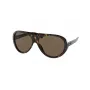 Óculos de sol de homem Ralph Lauren RL8194-500373 armação quadrada Havana lentes marrom degradê 60/13/135 mm
