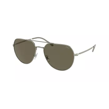 RALPH LAUREN PH3139-9429-3 Óculos de sol homem armação de propionato preta lentes de policarbonato cinzentas 57mm