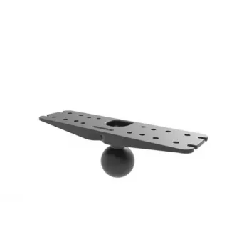 Placa base RAM Mounts tamanho D 11 x 3 polegadas com esfera de 2,25 polegadas - Preto (RAM-D-111BU)