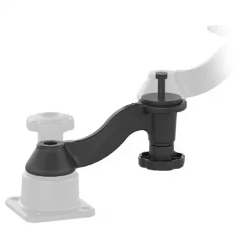 Extensão de braço articulado RAM Mounts RAM-109-1AU para sistemas RAM Tele-Pole, 10 polegadas, preto, sem embalagem