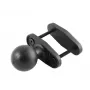 RAM Mounts RAM 2,5 polegadas abertura máxima das maxilas com bola tamanho D 2,25 polegadas (RAM-D-247U-25)