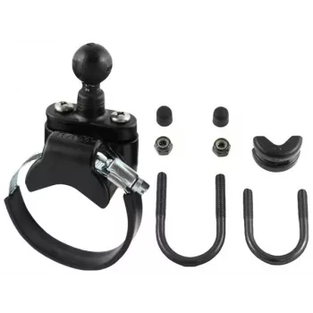 RAM MOUNTS RAM-B-231Z-2U Base com Abraçadeira em U & Cinta UTV - Preto
