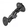 RAM Mounts suporte com ventosa e adaptador AMPS – esfera B (1 polegada), base em losango, braço médio, base redonda (RAM-B-166-202U)