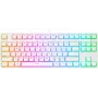Rampage Ghost TKL teclado mecânico Huano Red Switch branco