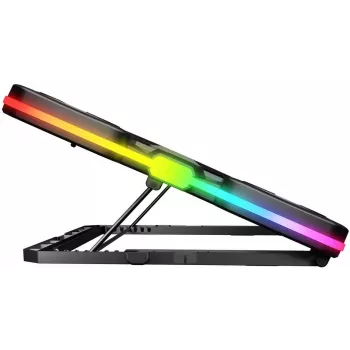 Base de arrefecimento para portátil gaming Rampage GLACIERS50 14-17 polegadas, 2600RPM, preto