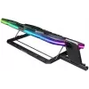Base de arrefecimento para portátil gaming Rampage GLACIERS50 14-17 polegadas, 2600RPM, preto