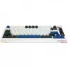 Rampage Quell Pro Teclado mecânico wireless 75% com ecrã TFT, Gasket Mount, Hot-Swap, 2.4G + BT, branco