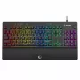 Rampage Simula RGB Macro KB-GX65 teclado gaming de membrana com fios e apoio de pulso, preto